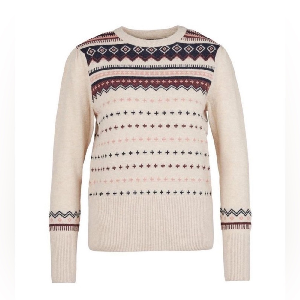 Barbour Birch Knit Sweater, 6, Oatmeal, NWT